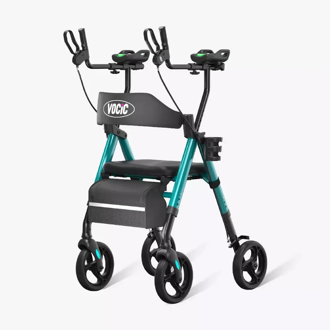 Vocic Z22 Upright Rollator Walker with Adjustable Armrests