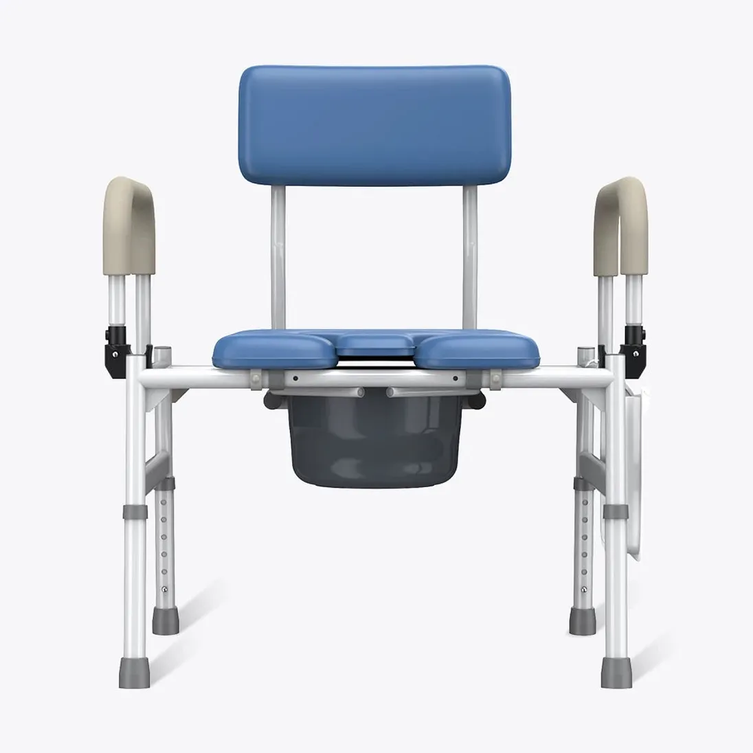 Vocic YR11 Drop-Arm Bedside Commode Chair