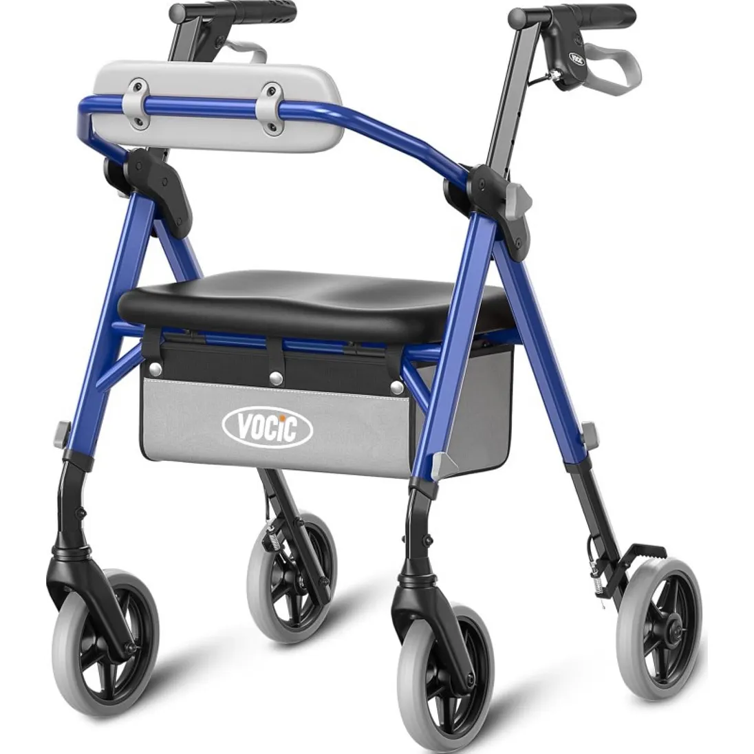 Vocic Z11 Standard Rollator Walker with Padded Seat