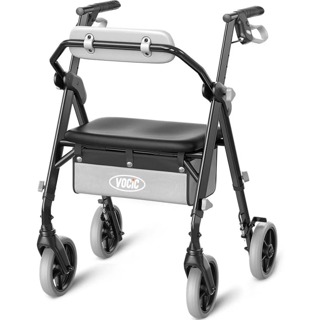 Vocic Z11 Standard Rollator Walker with Padded Seat