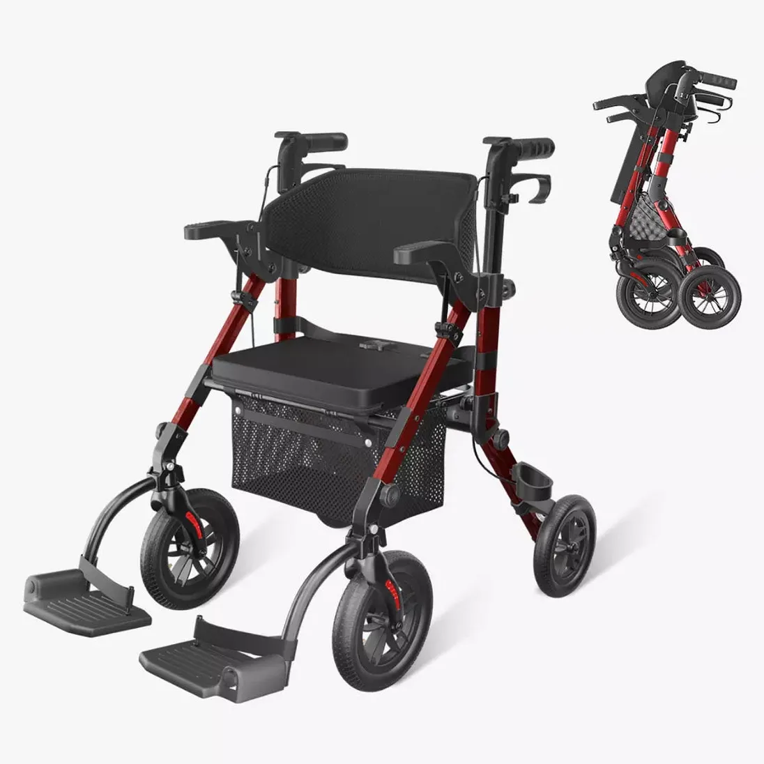 Vocic Z51 Shift Combo 2-in-1 Rollator & Transport Chair