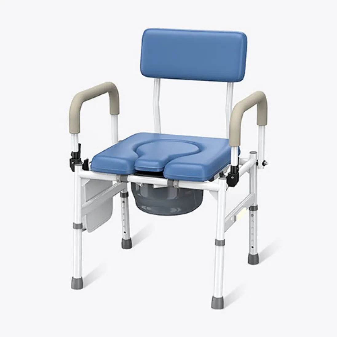 Vocic YR11 Drop-Arm Bedside Commode Chair