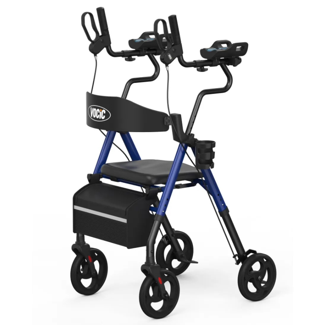 Vocic Z22 Upright Rollator Walker with Adjustable Armrests
