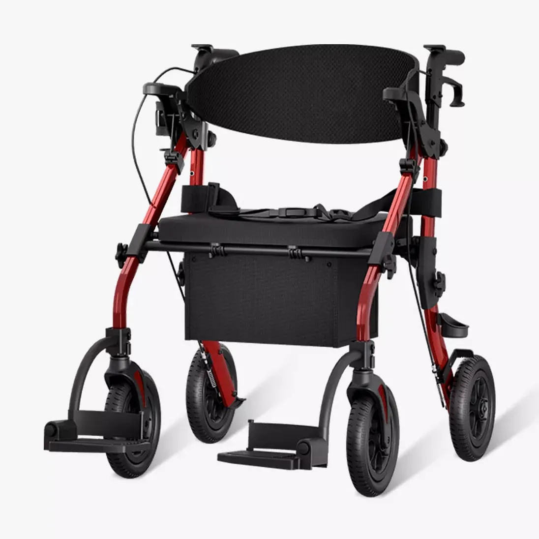 Vocic Z59 Heavy-Duty Bariatric 2-in-1 Rollator & Transport Chair