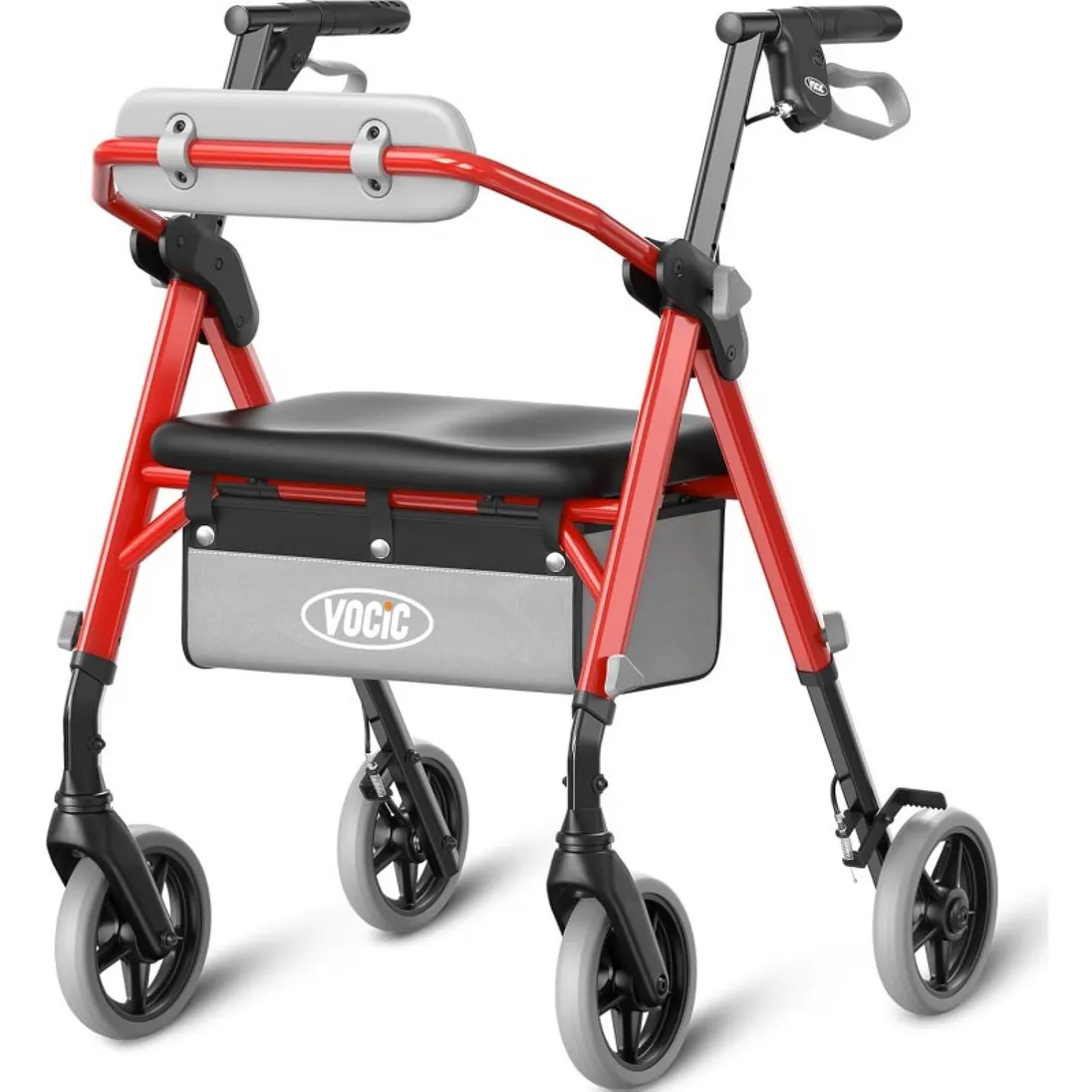 Vocic Z11 Standard Rollator Walker with Padded Seat