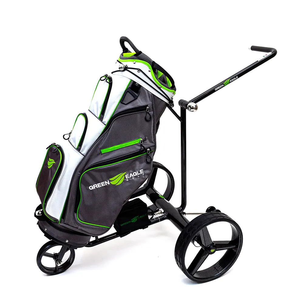 Green Eagle Aria Carbon Remote Carbon Fiber Electric Golf Push Cart