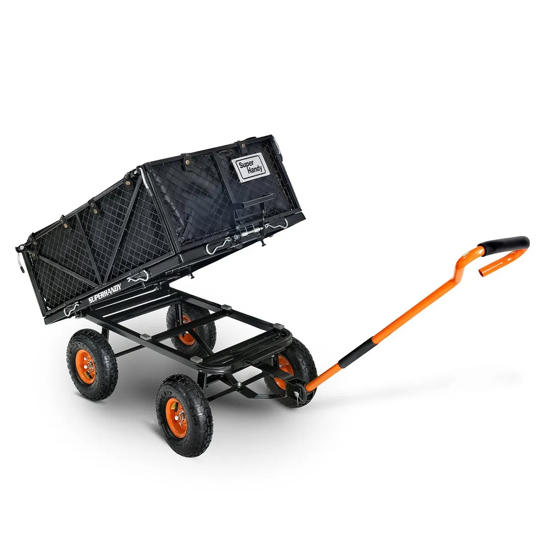 SuperHandy Towable Garden Cart with Quick Dump, 10" Tires - GUO109
