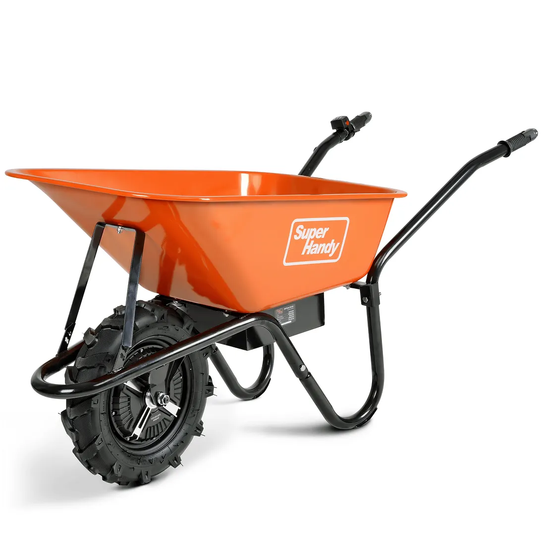 SuperHandy Electric Wheelbarrow, 24V 12Ah Battery, 330 lb Capacity - GUO087