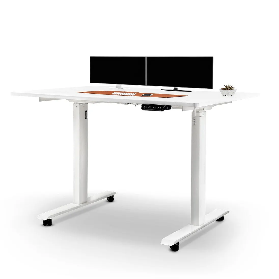 SuperHandy Electric Standing Desk, 48" x 30", Pristine White - GUT151