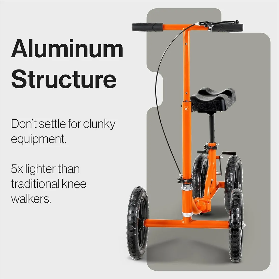 SuperHandy Knee Walker, Height Adjustable, 330 lb Capacity - GUT148