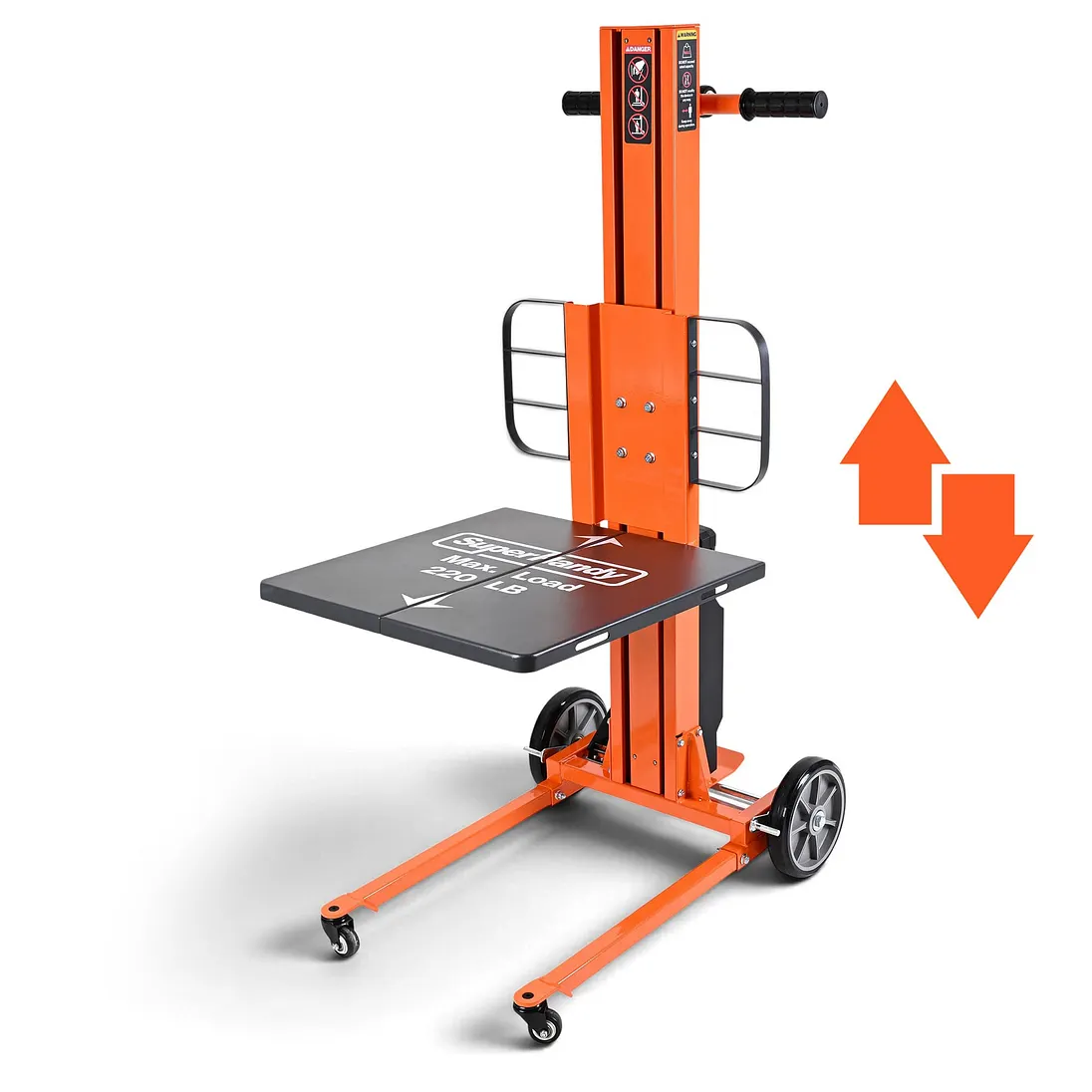SuperHandy Powered Lift Hand Truck & Load Positioner, 220 lb Capacity - GUO161