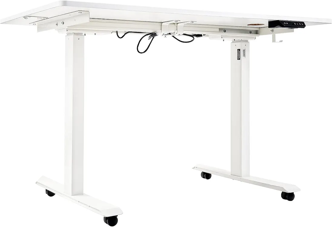 SuperHandy Electric Standing Desk, 48" x 30", Pristine White - GUT151