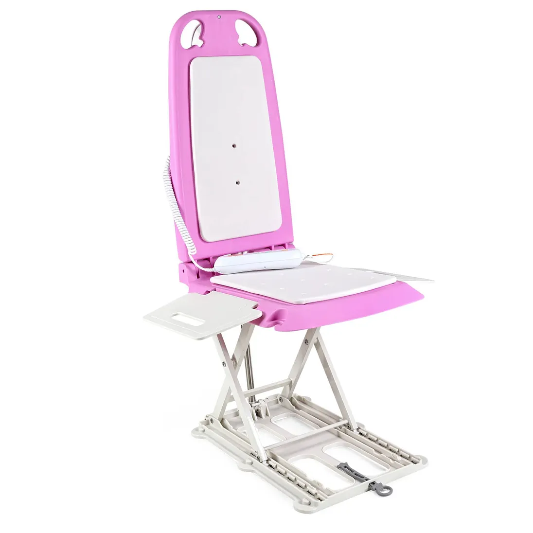 SuperHandy GoRise LT Portable Floor & Bath Lift, Pink Edition, 330 lb Capacity - GUT197