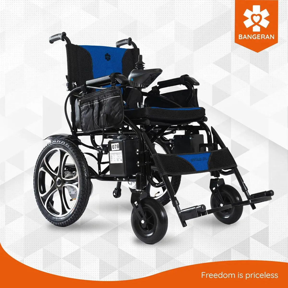 Bangeran Hercules Lite Compact Portable Folding Travel Electric Wheelchair