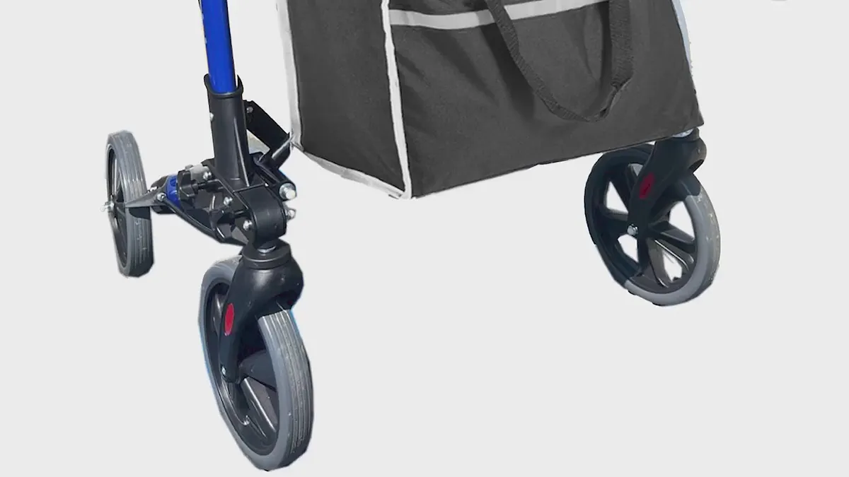 Bangeran EasyCarryMate Foldable 4-Wheel Rollator Walker