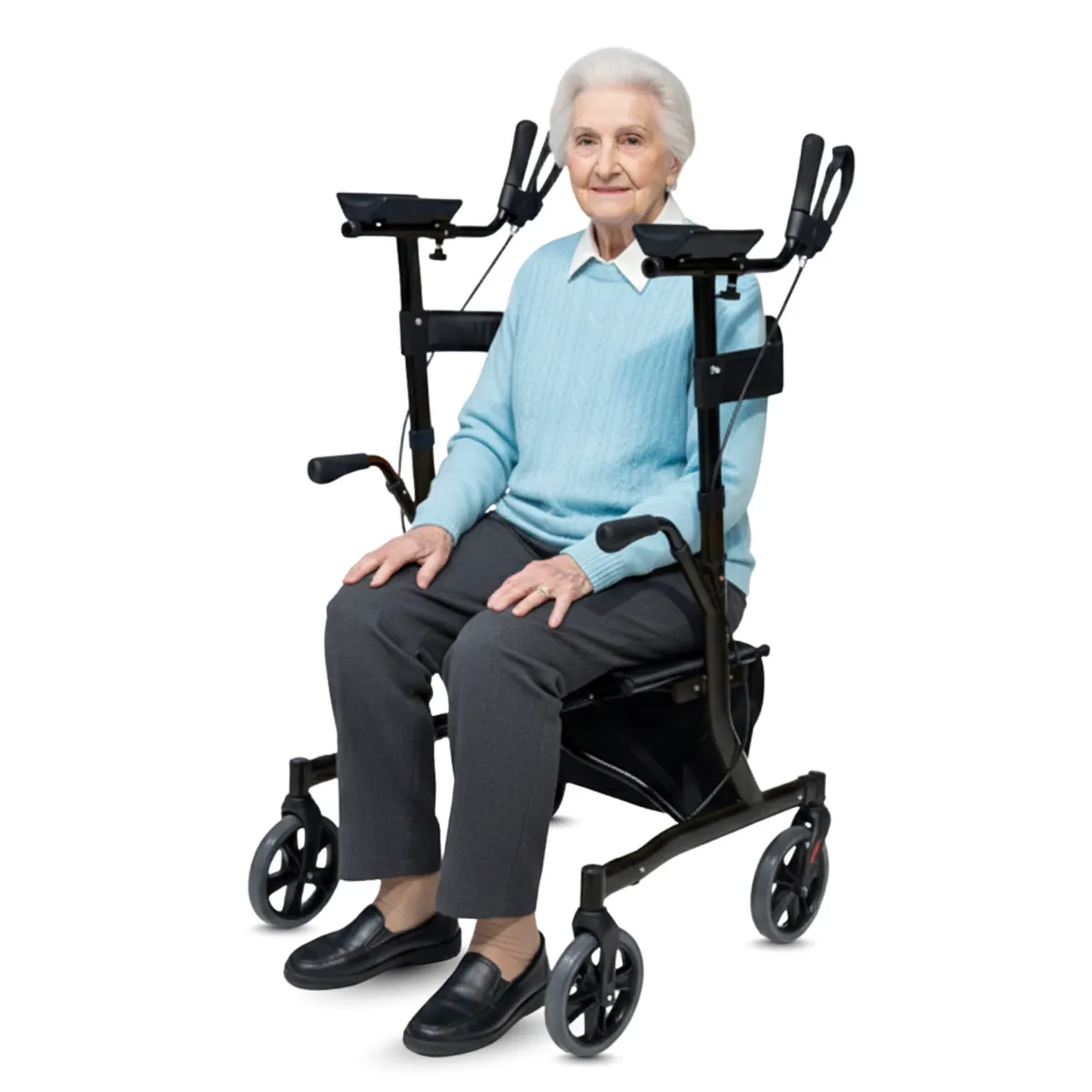 Bangeran BreezeStride Foldable 4-Wheel Rollator Walker