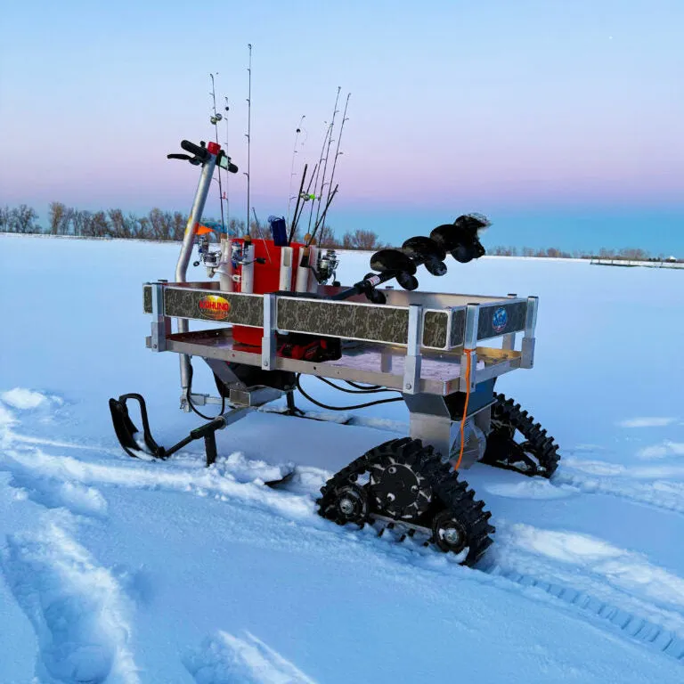 Alumacart Kahuna Electric Tracked Kahuna Wagon with Optional Skis