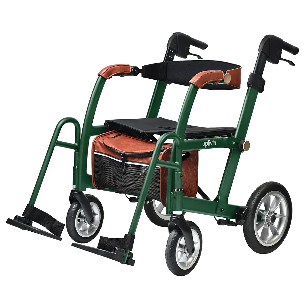 Enhance Mobility Uplivin Gavo 2-in-1 Rollator & Transport Chair