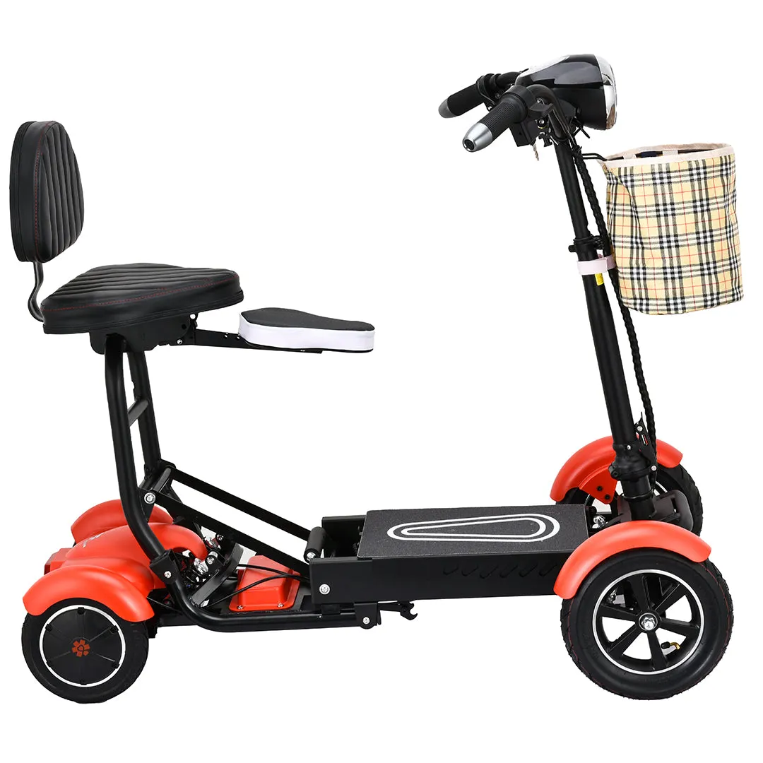 Bangeran Dragon Mobile Lightweight Foldable 4 Wheels Mobility Scooter with Double Seat