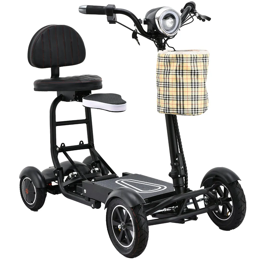 Bangeran Dragon Mobile Lightweight Foldable 4 Wheels Mobility Scooter with Double Seat
