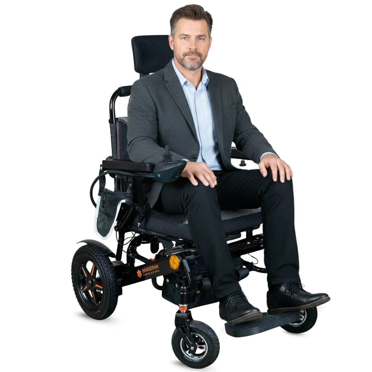 Bangeran Thunderbolt Lightweight Manual Reclinable Electric Wheelchair