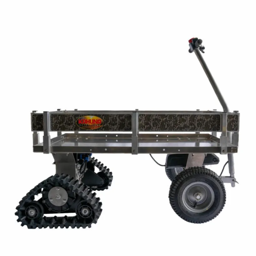 Alumacart Kahuna Electric Tracked Kahuna Wagon with Optional Skis