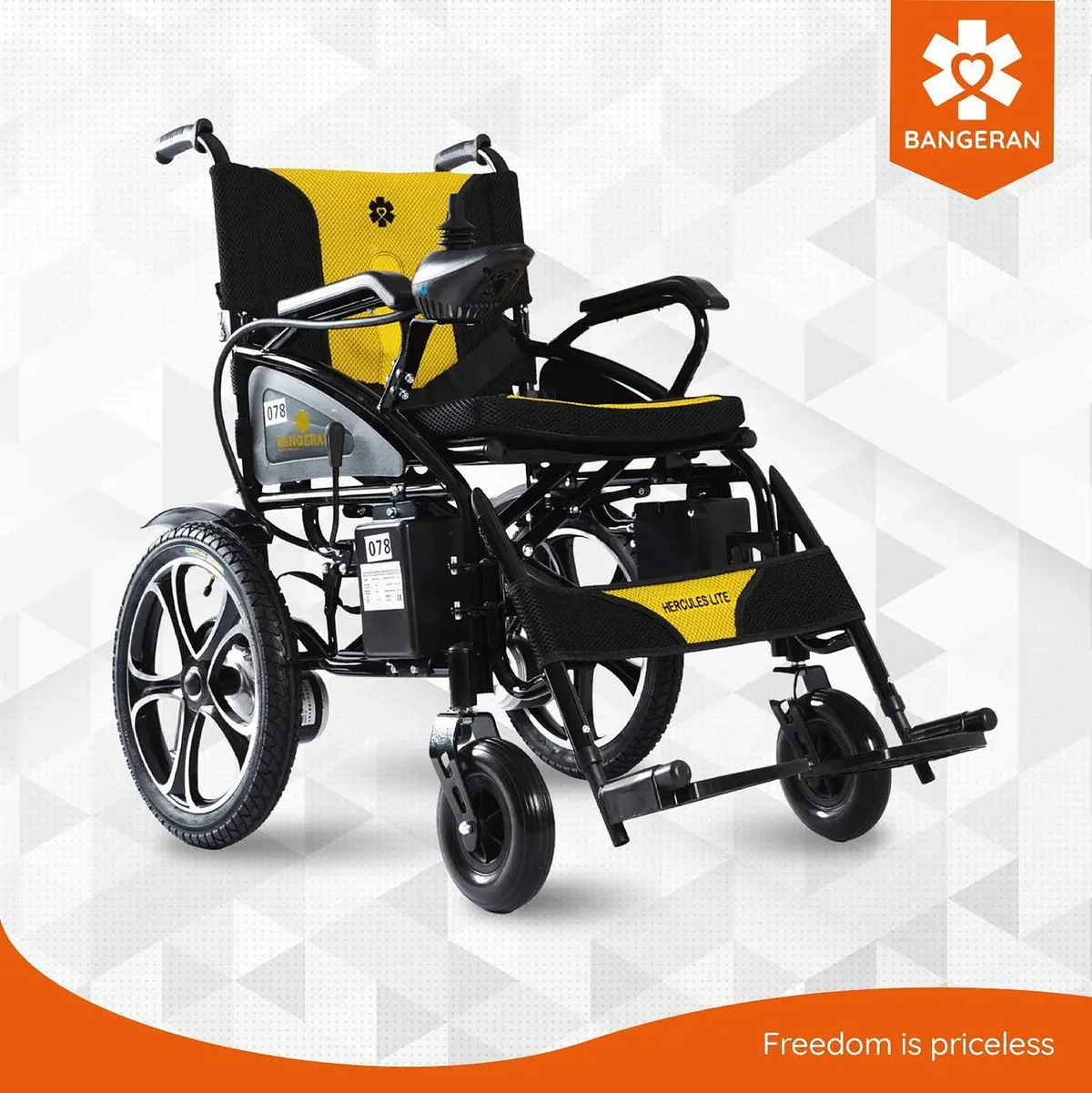Bangeran Hercules Lite Compact Portable Folding Travel Electric Wheelchair