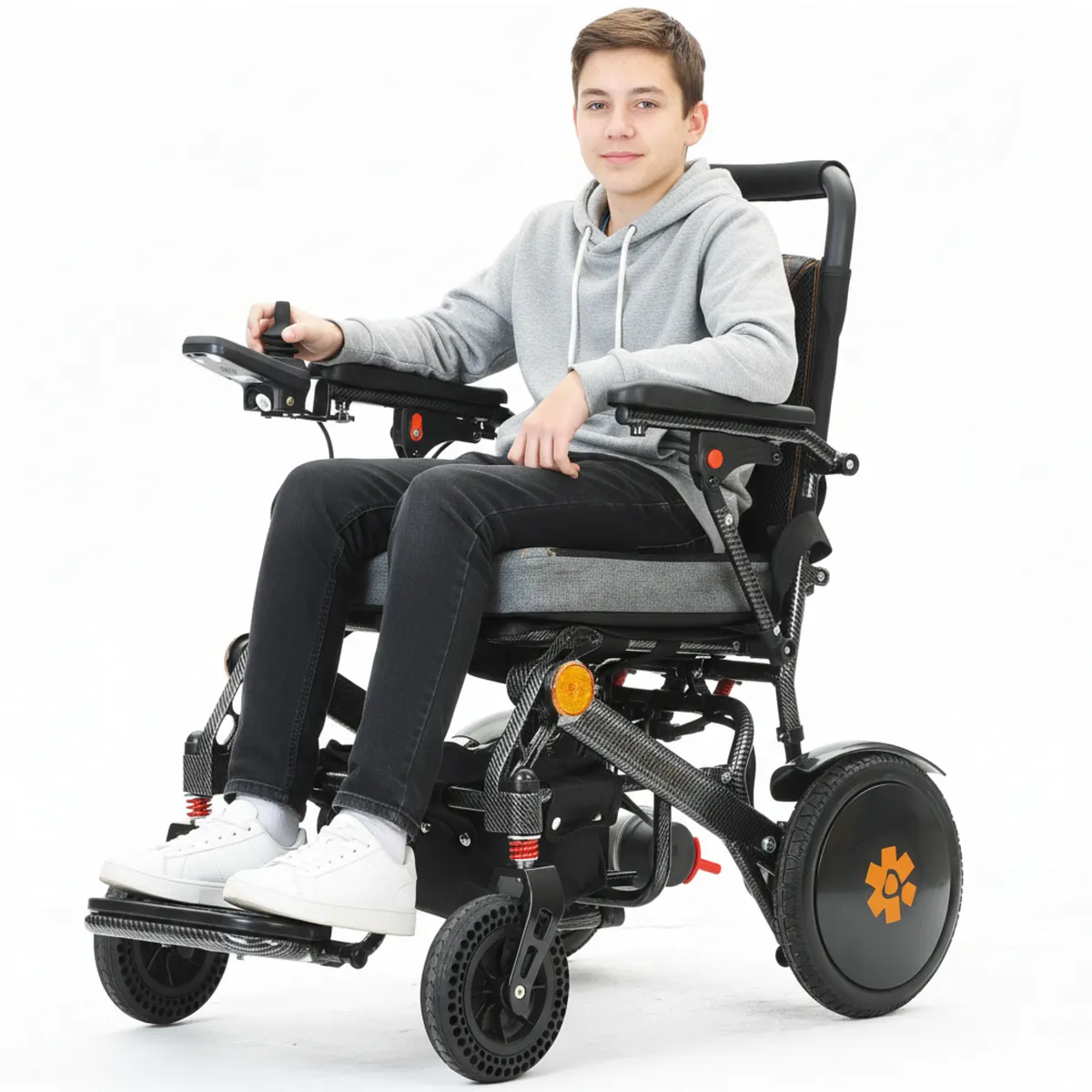 Bangeran Pegasus Lightweight Folding Kids Pediatric Electric Wheelchair