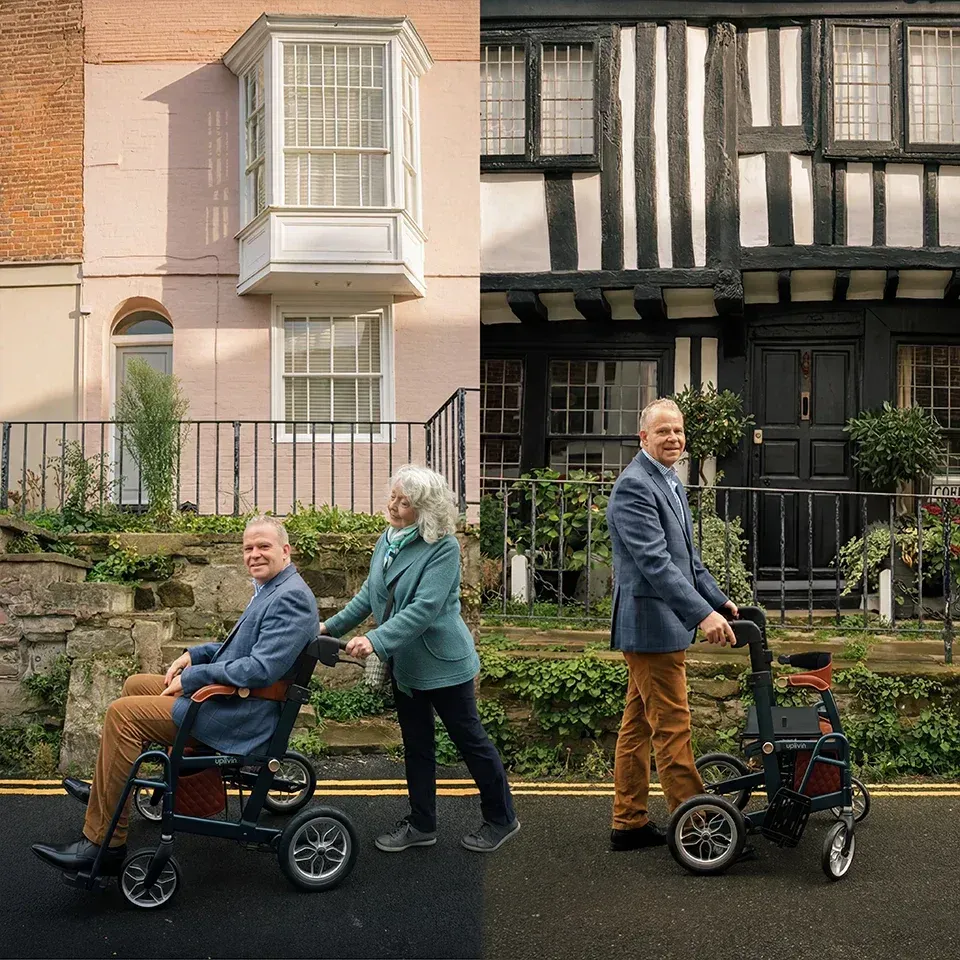Enhance Mobility Uplivin Gavo 2-in-1 Rollator & Transport Chair