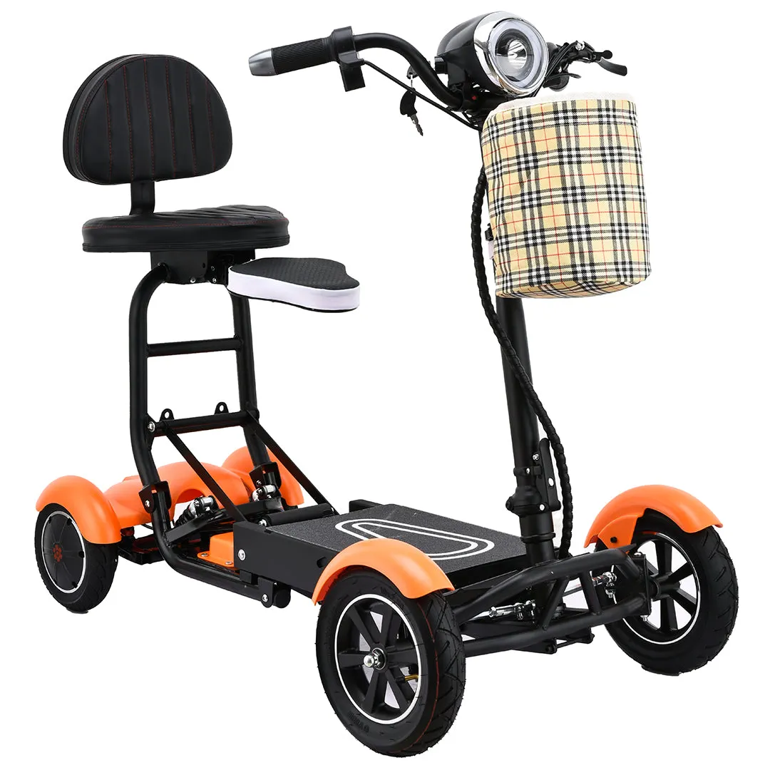 Bangeran Dragon Mobile Lightweight Foldable 4 Wheels Mobility Scooter with Double Seat