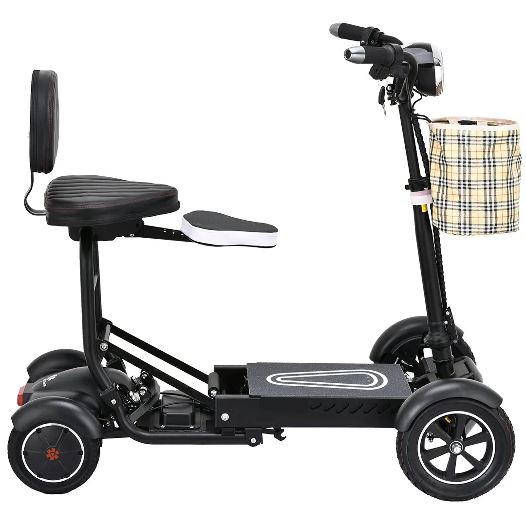 Bangeran Dragon Mobile Lightweight Foldable 4 Wheels Mobility Scooter with Double Seat