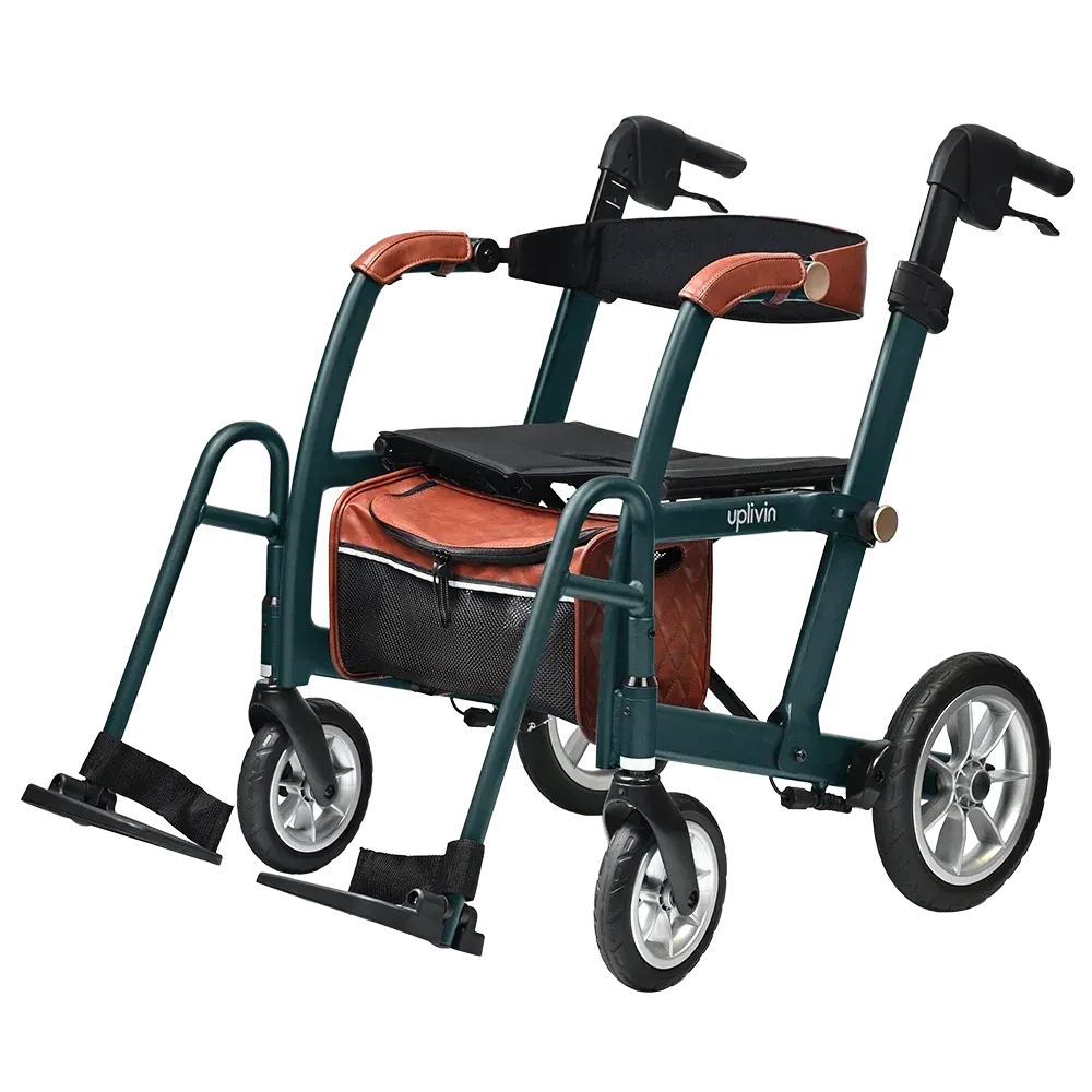 Enhance Mobility Uplivin Gavo 2-in-1 Rollator & Transport Chair