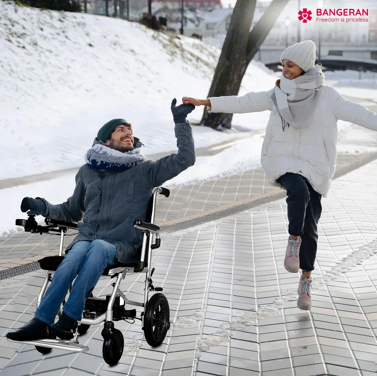Bangeran Lite Wanderer Ultra Lightweight Collapsible Travel Electric Wheelchair