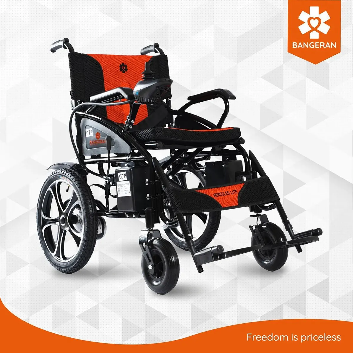 Bangeran Hercules Lite Compact Portable Folding Travel Electric Wheelchair