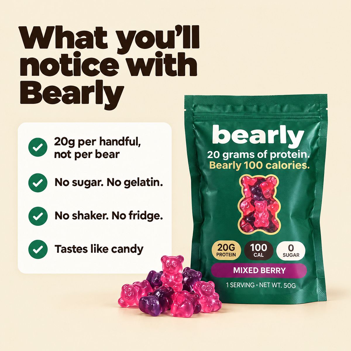 Bearly Protein Gummies
