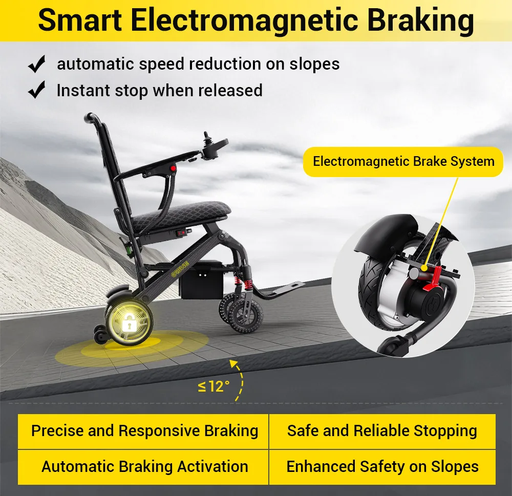 EASWE C10 carbon fiber folding electric wheelchair
