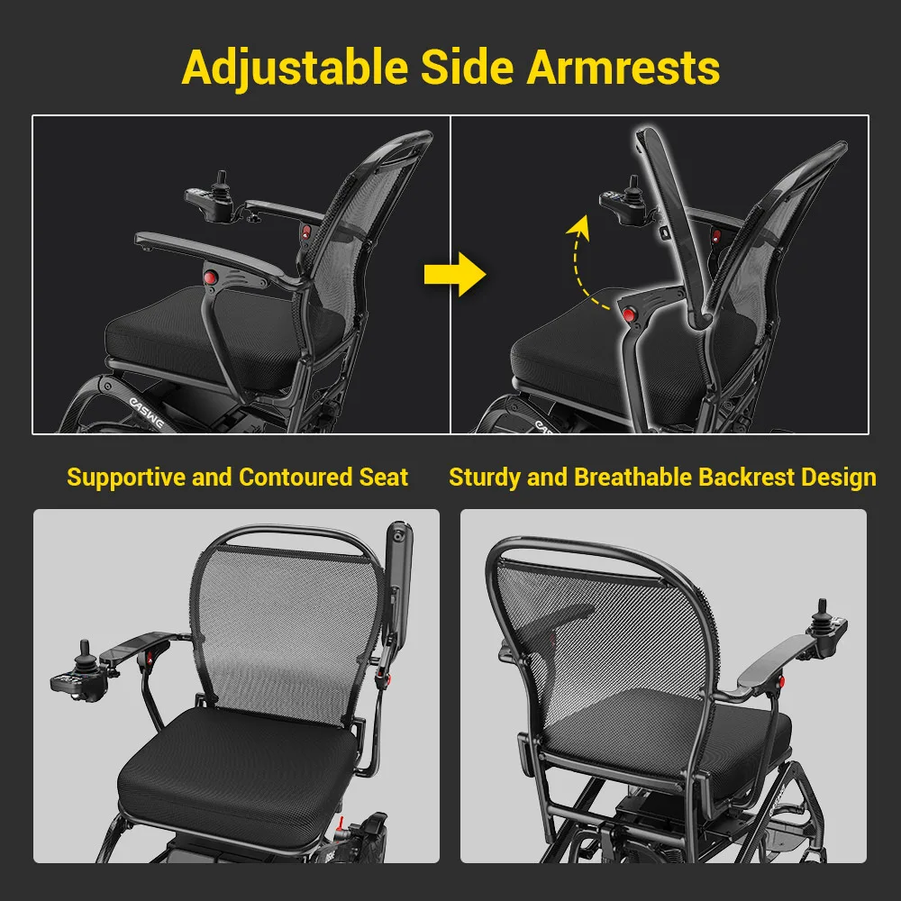 EASWE C20 long range carbon fiber electric wheelchair