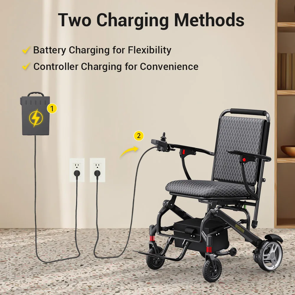 EASWE C10 carbon fiber folding electric wheelchair