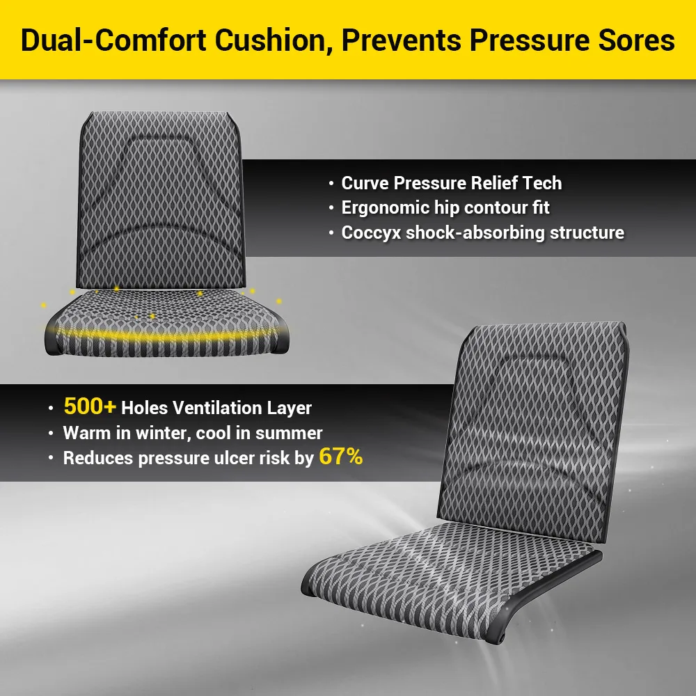 EASWE G10 heavy duty reclining electric wheelchair with headrest