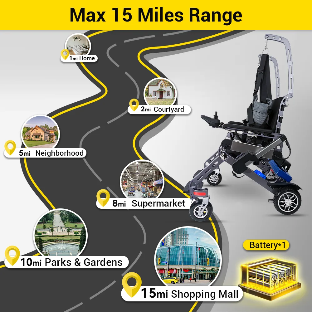 EASWE S10 standing electric wheelchair with assisted standing lift