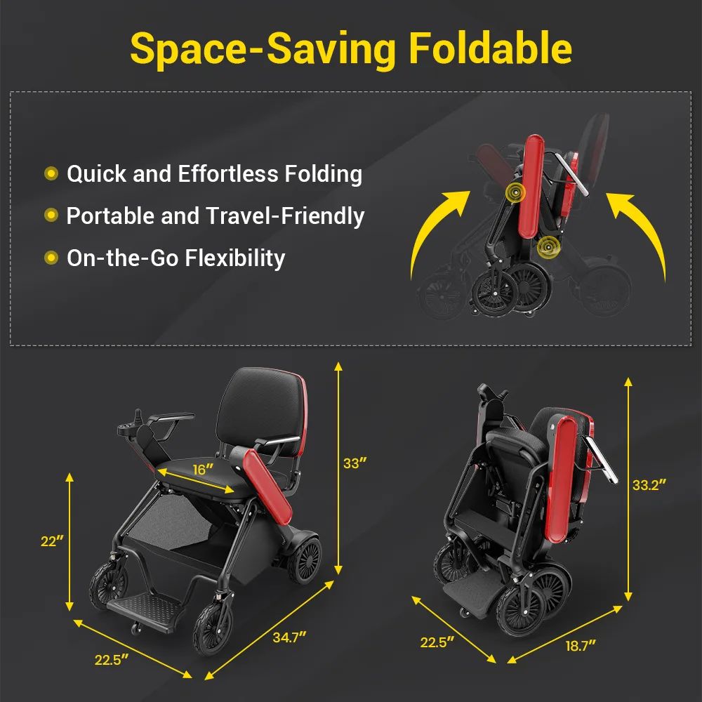 EASWE F10 auto folding electric wheelchair