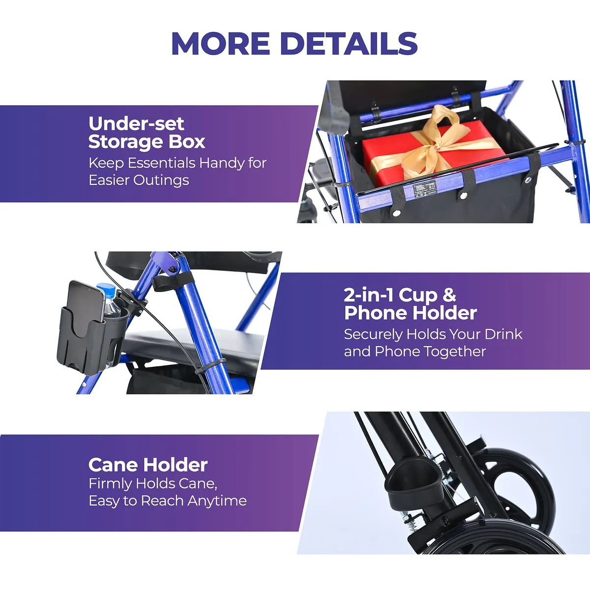 Metro Mobility M913P 2-in-1 Rollator