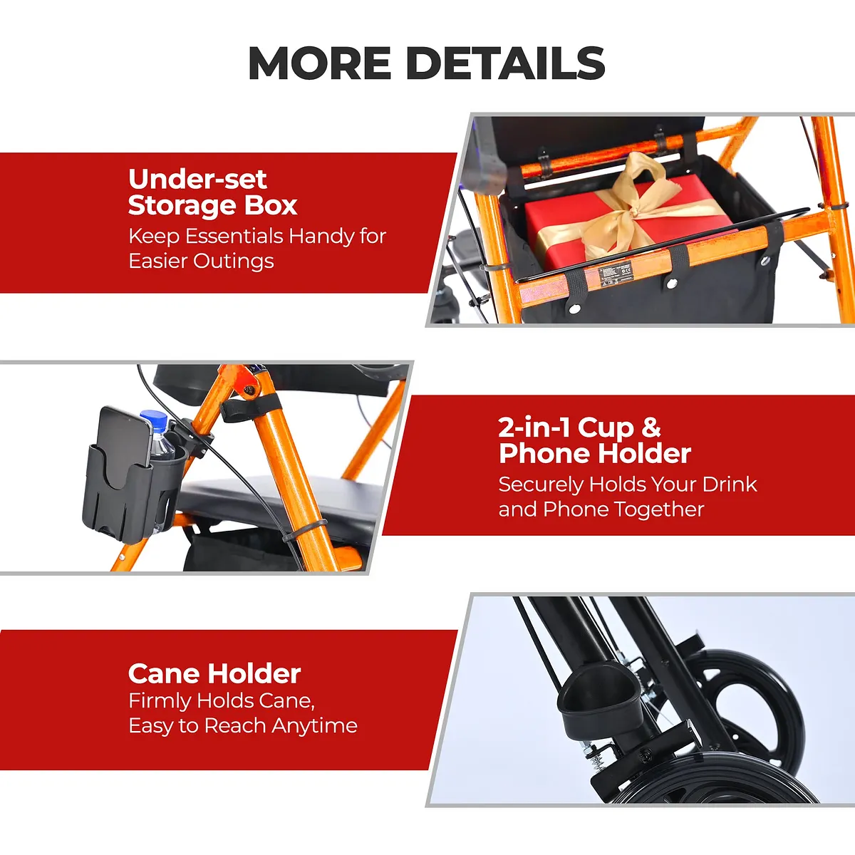 Metro Mobility M913P 2-in-1 Rollator
