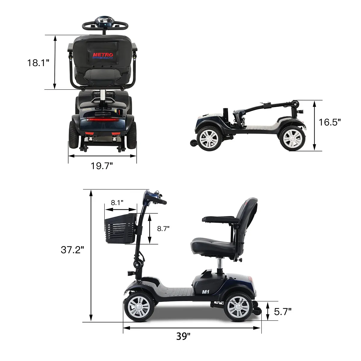 Metro Mobility M1 4-Wheel Mobility Scooter