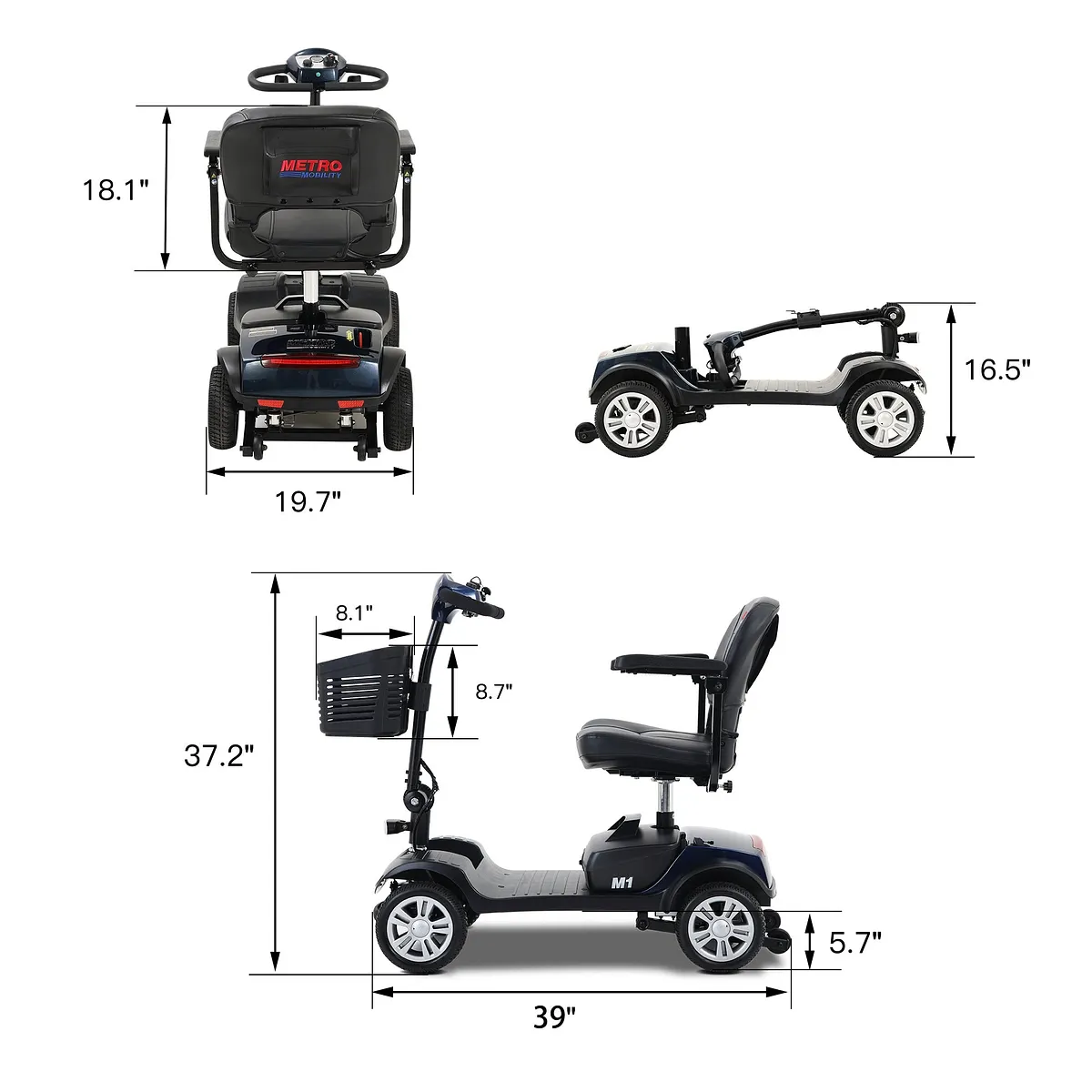 Metro Mobility M1 4-Wheel Mobility Scooter