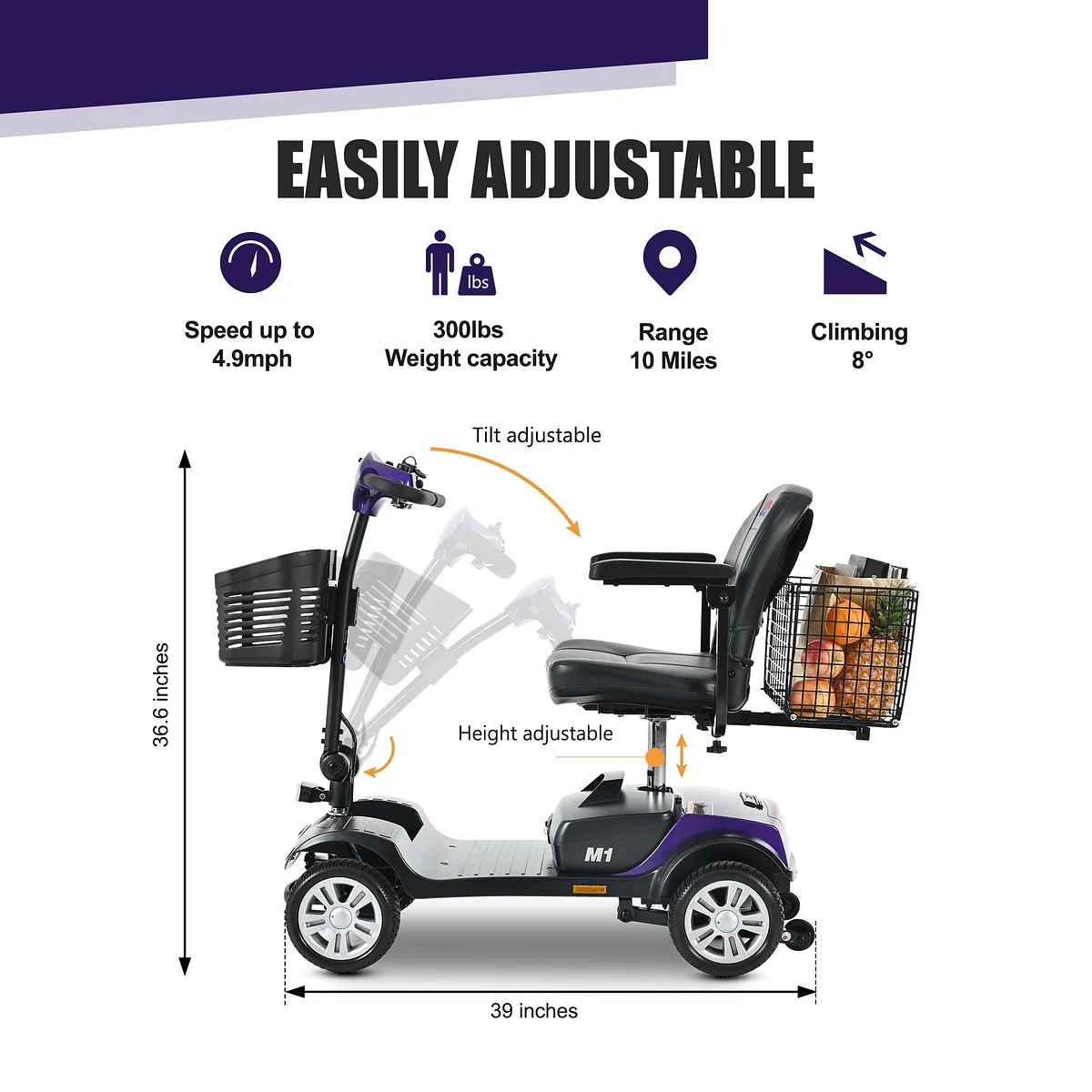 Metro Mobility M1 4-Wheel Mobility Scooter