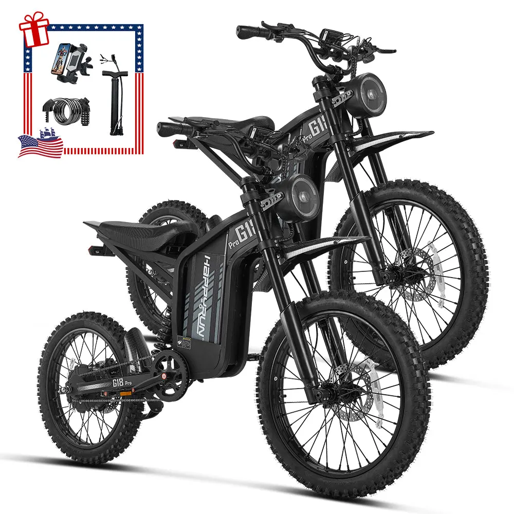 HappyRun G18 Pro Combo Sale – Two 4500W Electric Dirt Bikes