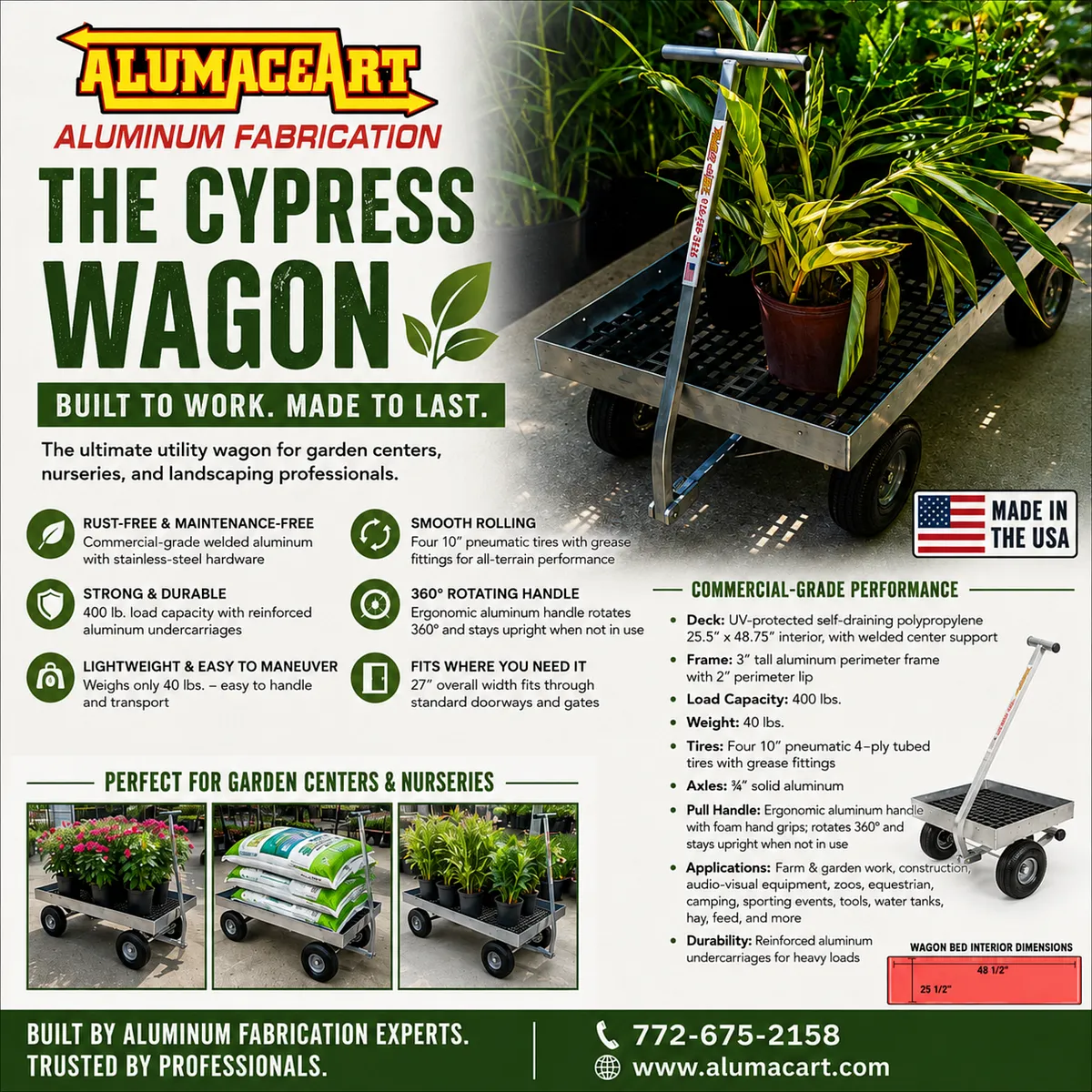 Kahuna Outfitters Cypress Wagon with Self-Draining Bed
