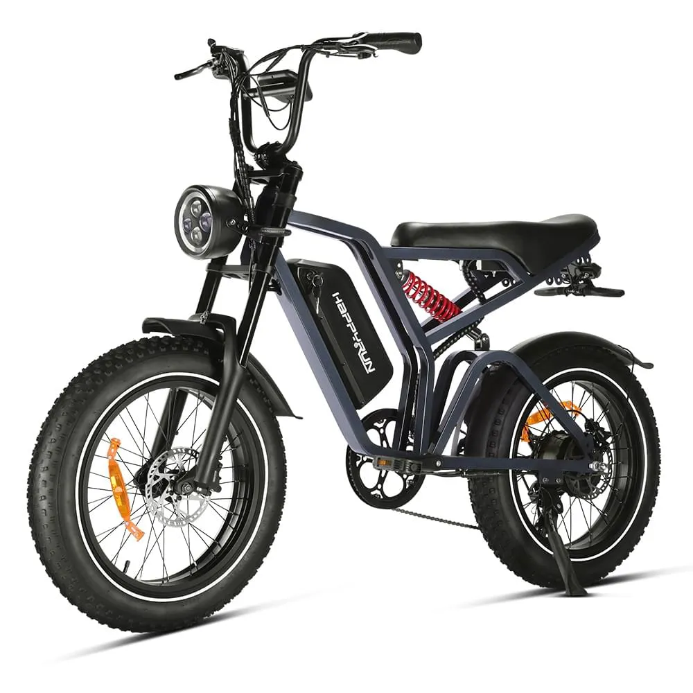 HappyRun Tank G60 Pro Moped-Style Off-Road Electric Bike (UL 2849 Certified)