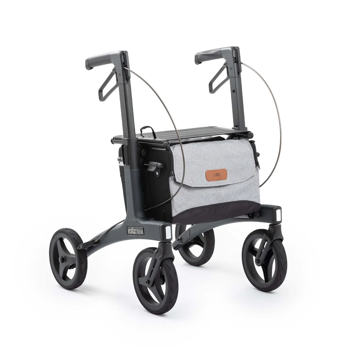 Rollz Flow Lightweight Aluminum Rollator Walker with Seat